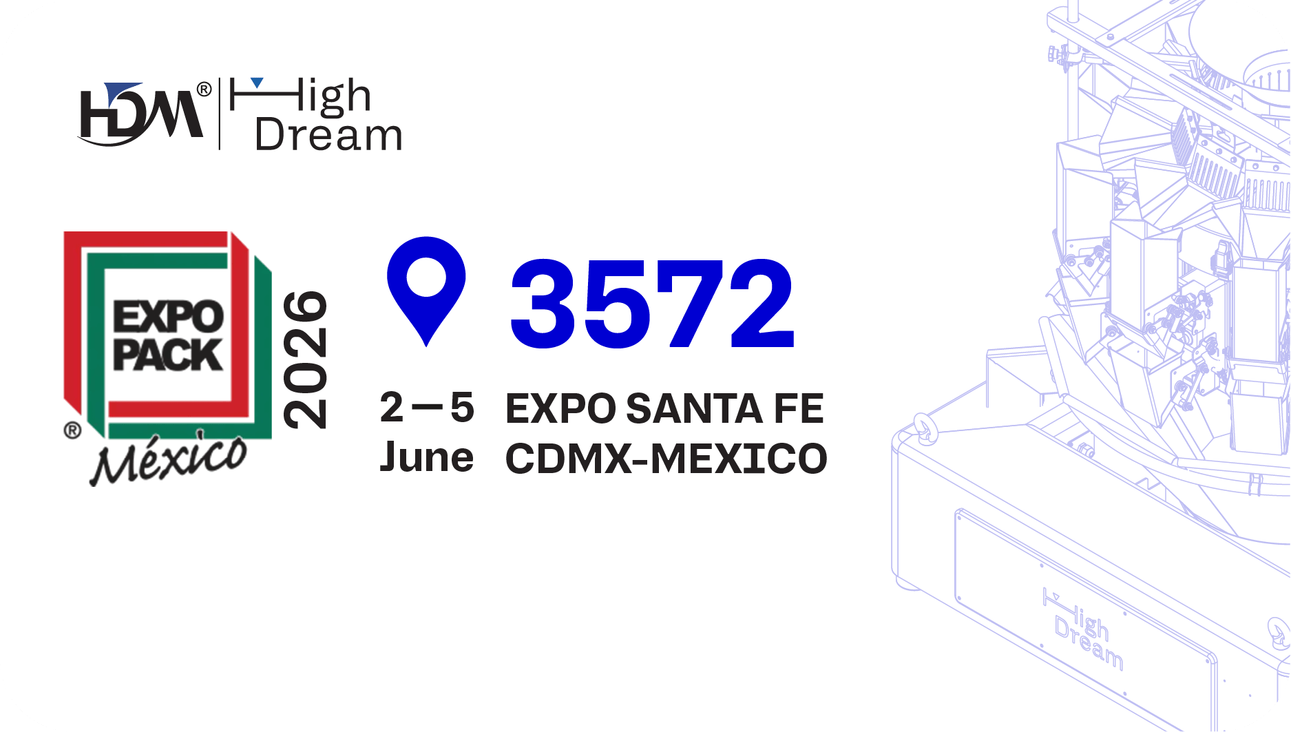 وزن أكثر ذكاءً للتغليف الحديث في Expo Pack México 2026 | High Dream